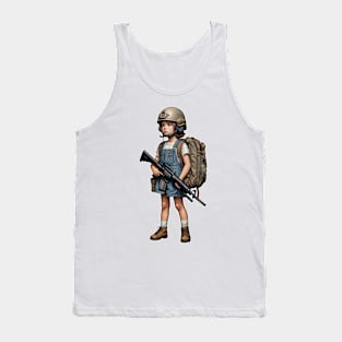 The Little Girl and a Gun Tank Top